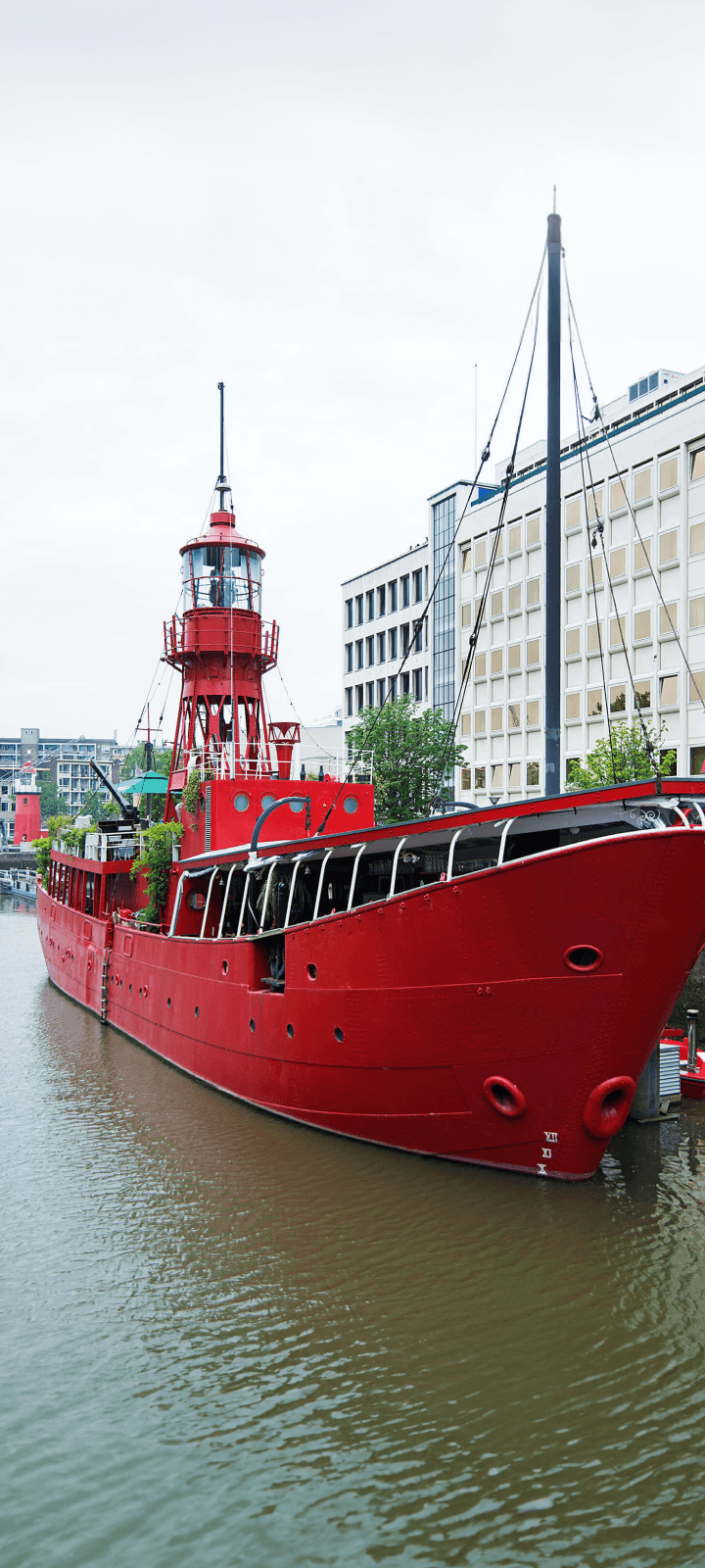 Vessel 11 located in a red ship in Rotterdam